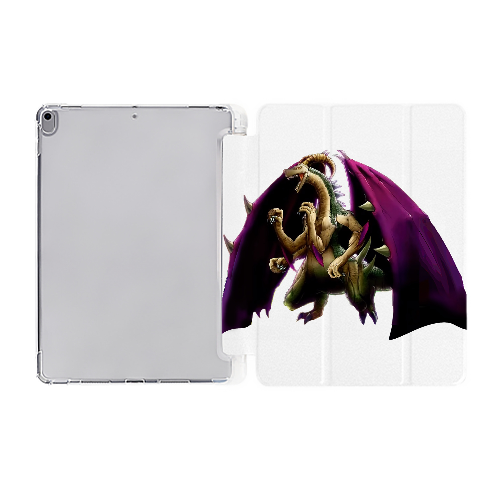 （画像用） 遊☆戯☆王 Yu-Gi-Oh! IPad ケース ペン収納付き 三つ折りスタンド PUレザー×シリコン 対応機種9.5/10.5/10.9インチ